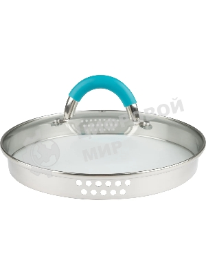 Кастрюля MALLONY BRAVO нержавеющая сталь, со стеклянной крышкой, 3,9 л, d-20