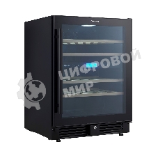 Винный шкаф встраиваемый Cellar Private CP043-2TB чёрный, 129 л, 2 отсека, 43 бут.
