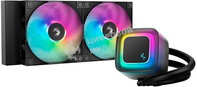 Система жидкостного охлаждения DeepСool LE240 V2 черный (R-LE240-BKAMMC-G-2)