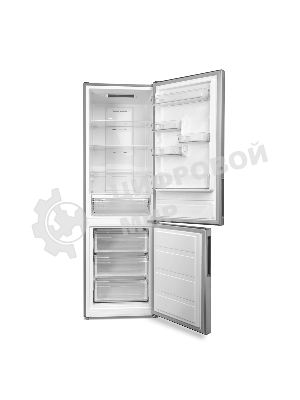 Холодильник Centek CT-1732 NF нержавеющая сталь двухкамерный 229/79л морозилка снизу, No Frost