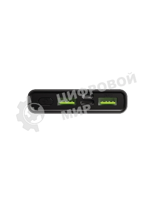 Портативный аккумулятор OLMIO QR-10, 10000mAh, 22.5W, QuickCharge3.0/PowerDelivery, LCD, серый