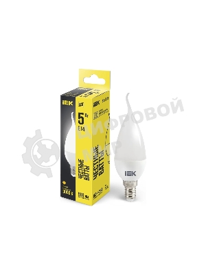 Лампа cветодиодная IEK LLE-CB35-5-230-30-E14 ECO CB35 свеча на ветру 5Вт 230В 3000К E14