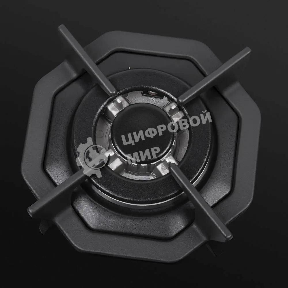 Газовая варочная панель Maunfeld EGHG.64.23CB/G, 4 конфорки, закаленное стекло, черный