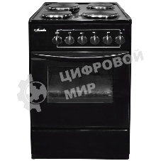 Плита электрическая Лысьва ЭП 401 СТ черный, конфорок 4 электрических, духовка 57 л, 50 см x 84 см x 60 см (без крышки)