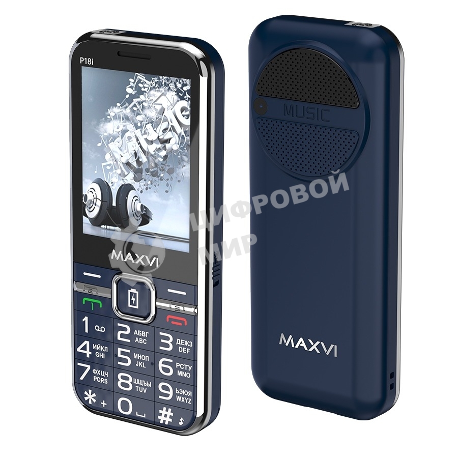 Мобильный телефон Maxvi P18i синий