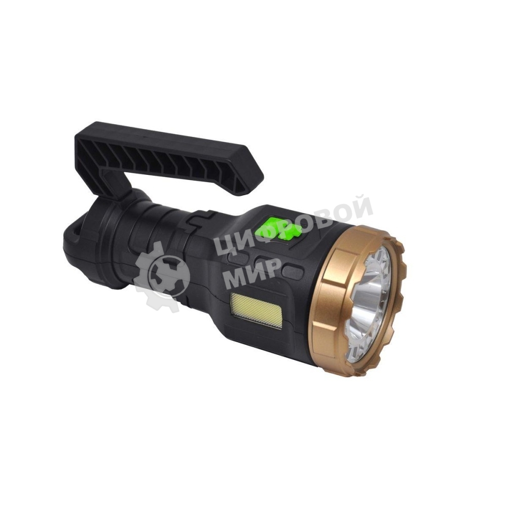 Фонарь ручной Gauss GFL209 черный 10Вт лам.:светодиодный встроенный аккумулятор
