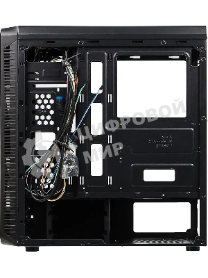 Компьютерный корпус Accord JP-X черный без БП ATX 2xUSB 2.0 1xUSB 3.0 bott PSU