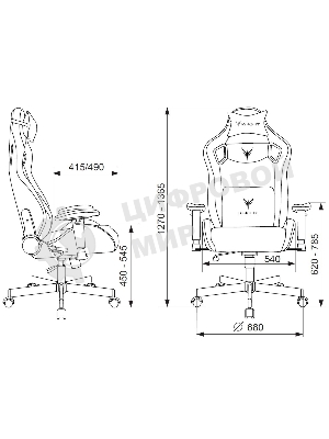 Кресло Бюрократ Knight Outrider Light-20 черный, ткань, 120 кг, механизм качания