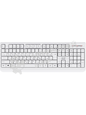 Комплект клавиатура+мышь Acer OCC401 беспроводной, USB, 1600 DPI, белый