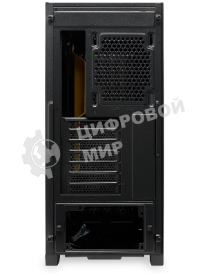 Компьютерный корпус без блока питания Case HSPD M541, Mesh Mid Tower, черный, TG, 0.7 SPCC, no fans, ATX, mATX, mITX, 170/405/210мм, 2x2.5