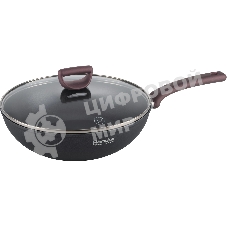 Сковорода ВОК (WOK) Rondell Fest RDA-1527 круглая 28 см, покрытие: Xylan Plus ручка несъемная (с крышкой) черный