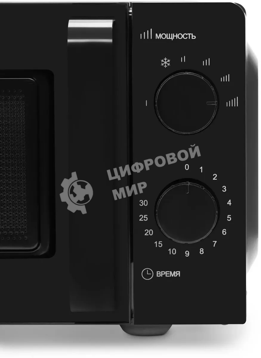 Микроволновая печь Starwind SMW4520 черный, 20 л, 700 Вт, пеключатели - поворотный механизм