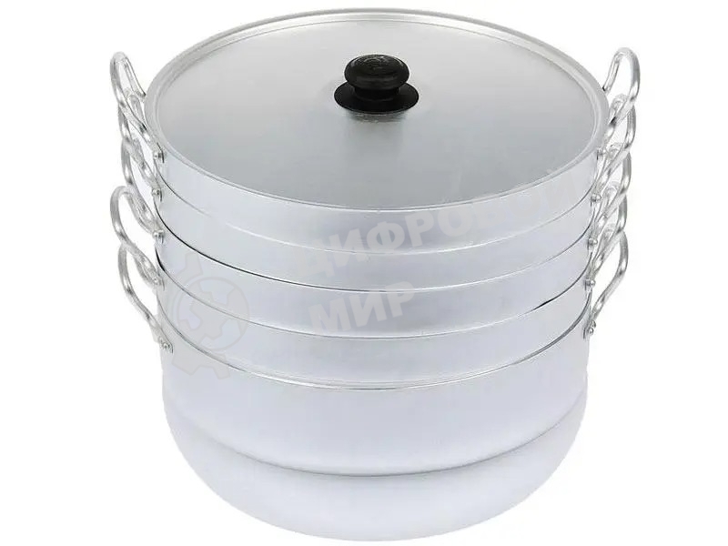 Мантоварка алюминиевая Калитва 18134 13 л с 4 сетками