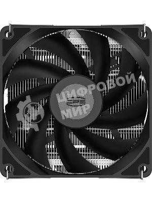 Кулер для процессора PCCooler RC400-53 (125W, 4-pin PWM, 53.5мм, Al/Cu, 4x6мм, 1x92мм, 43CFM, 31.2dBA, 2700RPM, S: 1851/1700/1200/20XX/115X, AM5/AM4, silver, black)