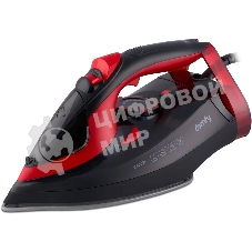 Утюг Domfy DSC-EI502 черный/красный, 2400 Вт, 160 г/мин, 400 мл