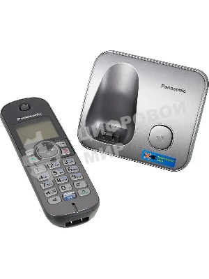 Телефон беспроводной (DECT) Panasonic KX-TG6811RUM (серебристый) Беспроводной DECT,40 мелодий,телефонный справочник 120 зап.