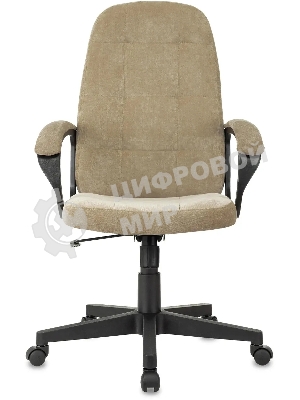 Кресло руководителя Бюрократ CH 002 Fabric Light-21 песочный, крестов. пластик