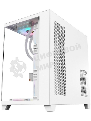 Компьютерный корпус 1STPLAYER MEGAVIEW MV8-TP белый/ATX/MV8-TP-WH