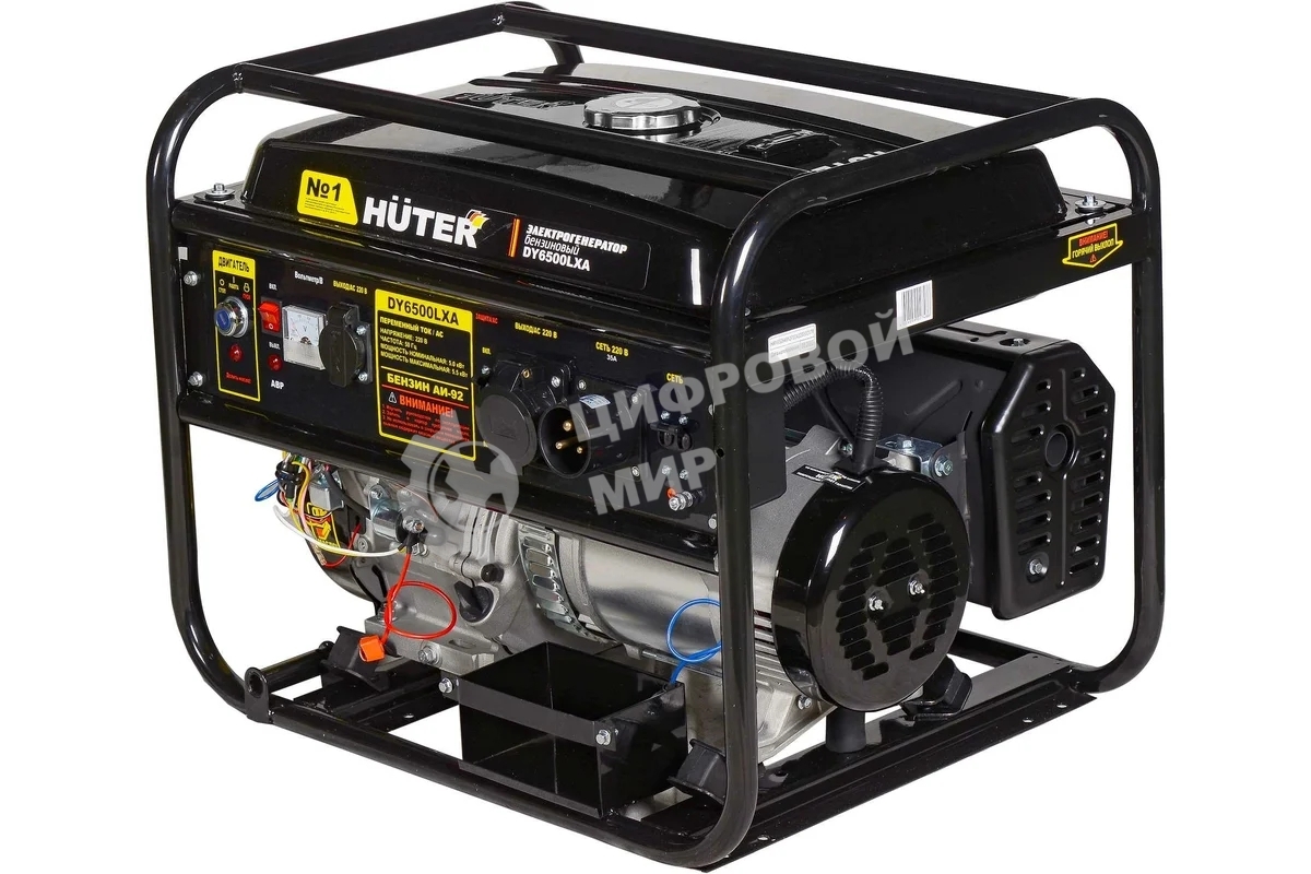 Электрогенератор бензиновый Huter DY6500LXA, 5.5 кВт, 71 дБ, 74 кг