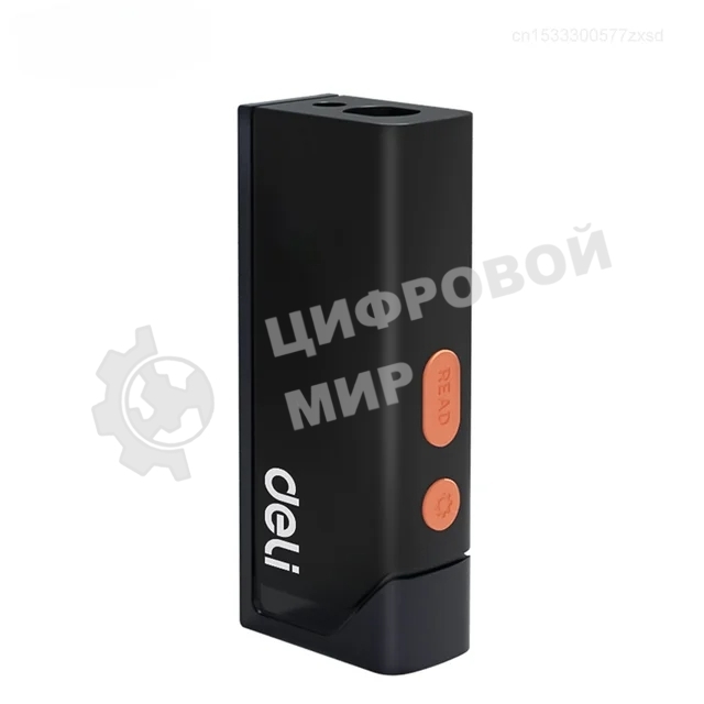 Лазерный дальномер Deli DL331140 Home Series черный диапазон измерений 0,05~40м, точность измерения ±3мм, 370 мА·ч, OLED дисплей, Type-C, вес 48 грамм, эксклюзивный дизайн