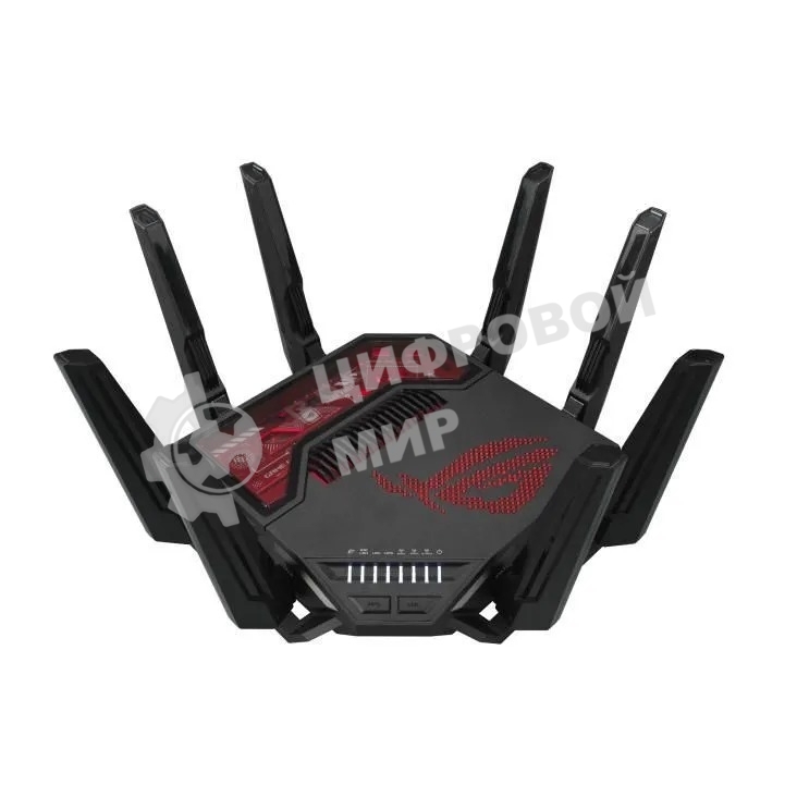 Маршрутизатор ASUS GT-BE19000, черный/красный, 90IG0850-MO9A0V