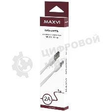 Кабель Maxvi MC-01F white USB-A - microUSB, 2A Плоский кабель, ток макс. нагрузки 2А, макс. напряжение 5V; стандарт USB 2.0; длина 1м, материал PVC, белый