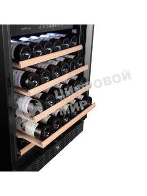 Винный шкаф Temptech CL120DB черный, 261 л, 2 отсека, 94 бут., класс G