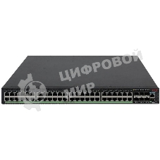 Коммутатор H3C S5570S-54S-PWR-EI-A, 48×1 Гбит/с PoE+ + 6×10 Гбит/с SFP+, управляемый