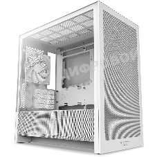Компьютерный корпус без блока питания Case NZXT H3 Flow (2025), Midi-Tower, TG, 1x120мм, 1xUSB-A 3.2 + 1xUSB-C 3.2, mATX, mITX White