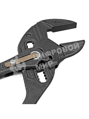 Клещи переставные Denzel кнопочный механизм, обливные рукоятки, сантехнические, 250 мм