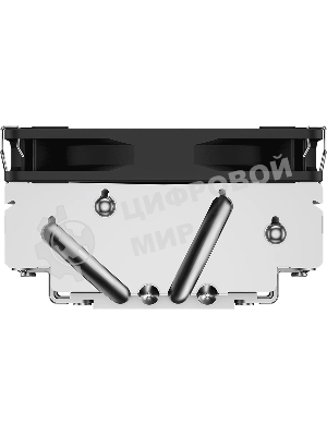 Кулер для процессора PCCooler RC400-53 (125W, 4-pin PWM, 53.5мм, Al/Cu, 4x6мм, 1x92мм, 43CFM, 31.2dBA, 2700RPM, S: 1851/1700/1200/20XX/115X, AM5/AM4, silver, black)