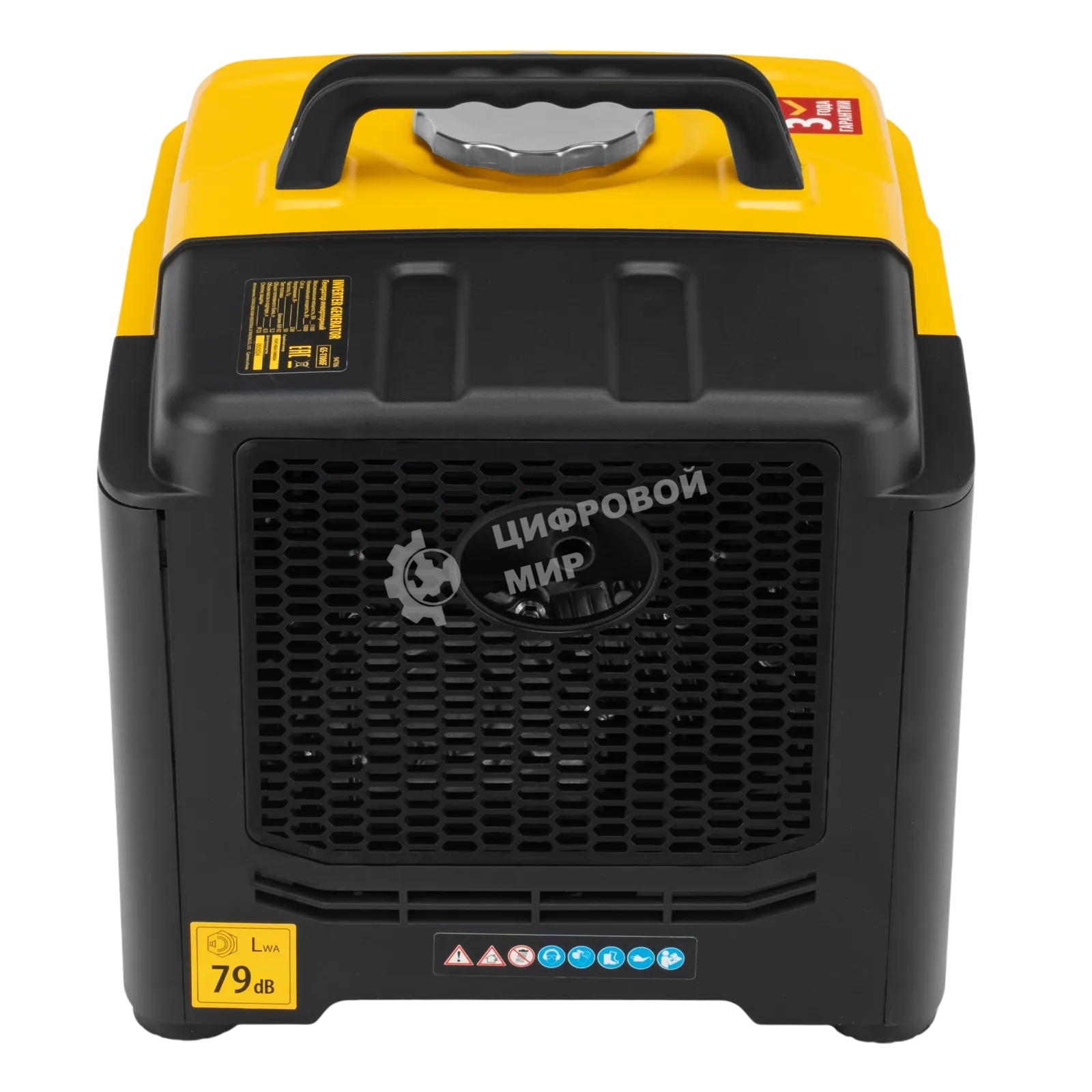 Генератор инверторный Denzel GS-1100iF, 1,1 кВт, 230 В, ручной старт