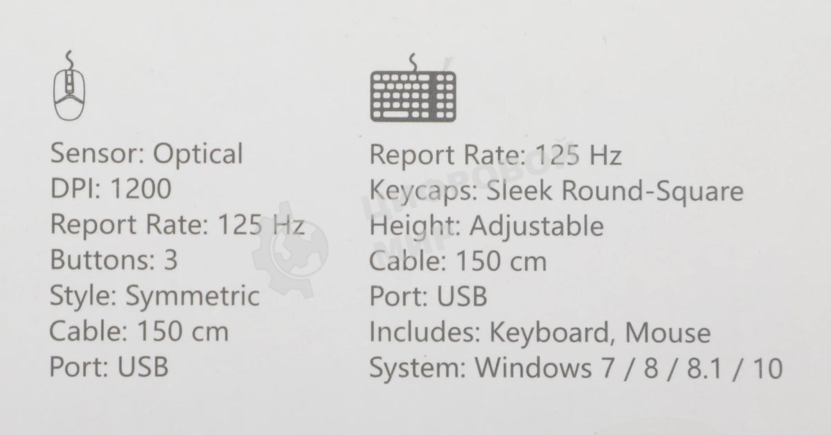 Комплект клавиатура+мышь A4Tech FStyler F1512 проводной, USB, 1200 DPI, черный