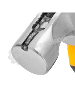 Молоток-гвоздодер мини Denzel, боек с магнитом, фибергласовая двухкомпонентная рукоятка, 9oz, 250г