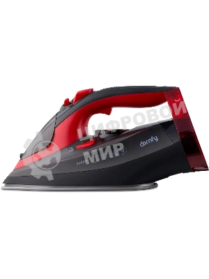 Утюг Domfy DSC-EI502 черный/красный, 2400 Вт, 160 г/мин, 400 мл