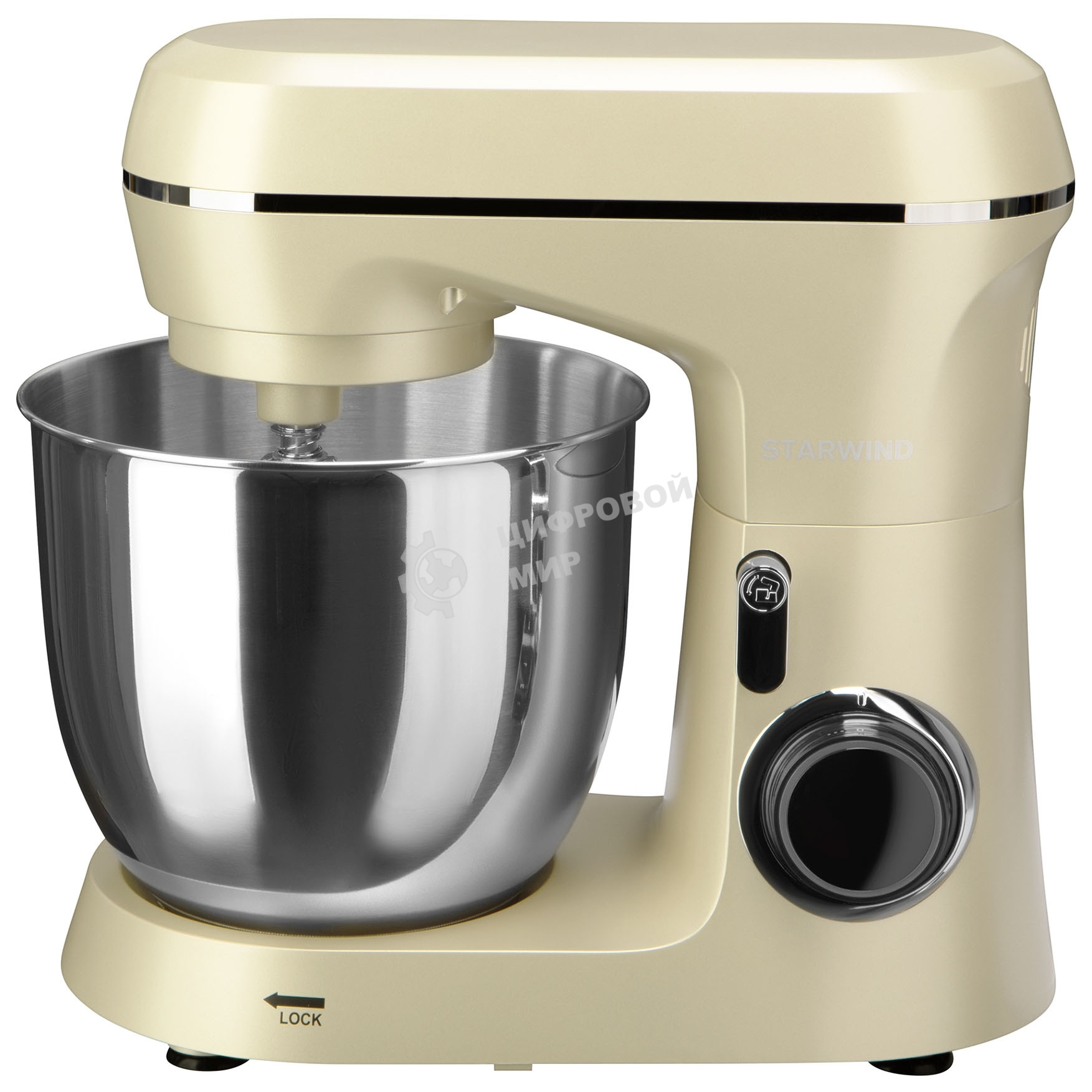 Миксер планетарный Starwind SPM6164 1300 Вт, бежевый