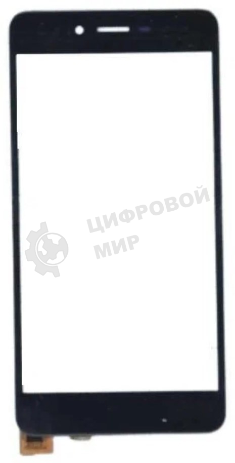 Сенсорное стекло (тачскрин) для Highscreen Omega Prime S, черное