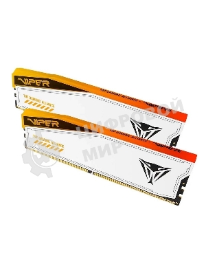 Оперативная память Patriot Viper Elite 5 TUF Gaming, DDR5, 48GB (2x24 GB), 6000 MHz, CL36, DIMM, радиатор, RGB, белый