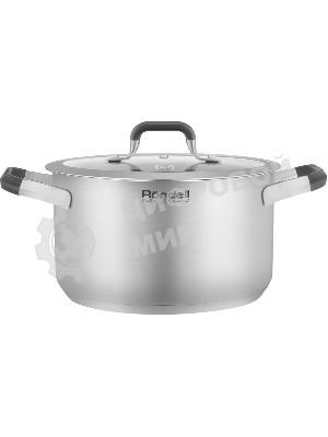 Кастрюля Rondell Stolz RDS-1752, 2.3 л, 18 см, с крышкой, стальной