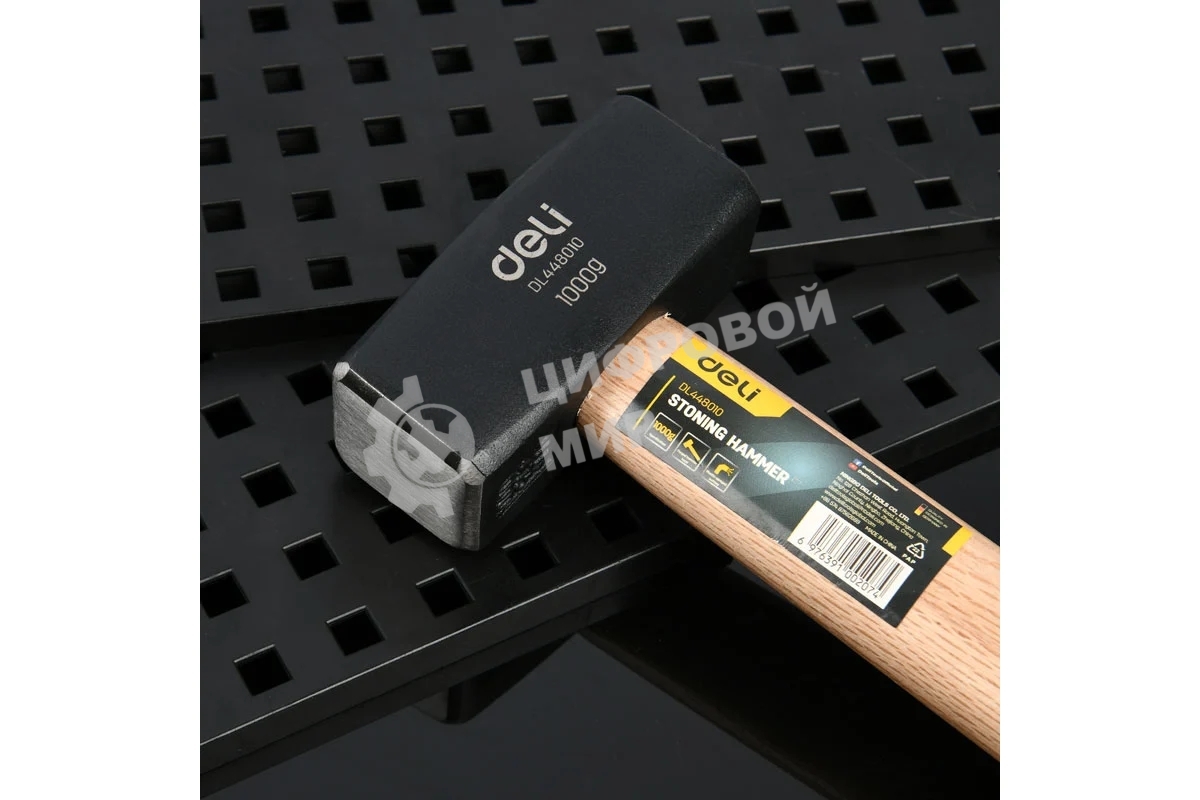 Кувалда Deli DL448010 1000 гр, деревянная рукоять
