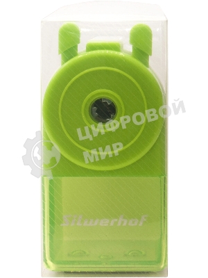 Точилка для карандашей механическая Silwerhof Color, 1 отверстие, зеленый