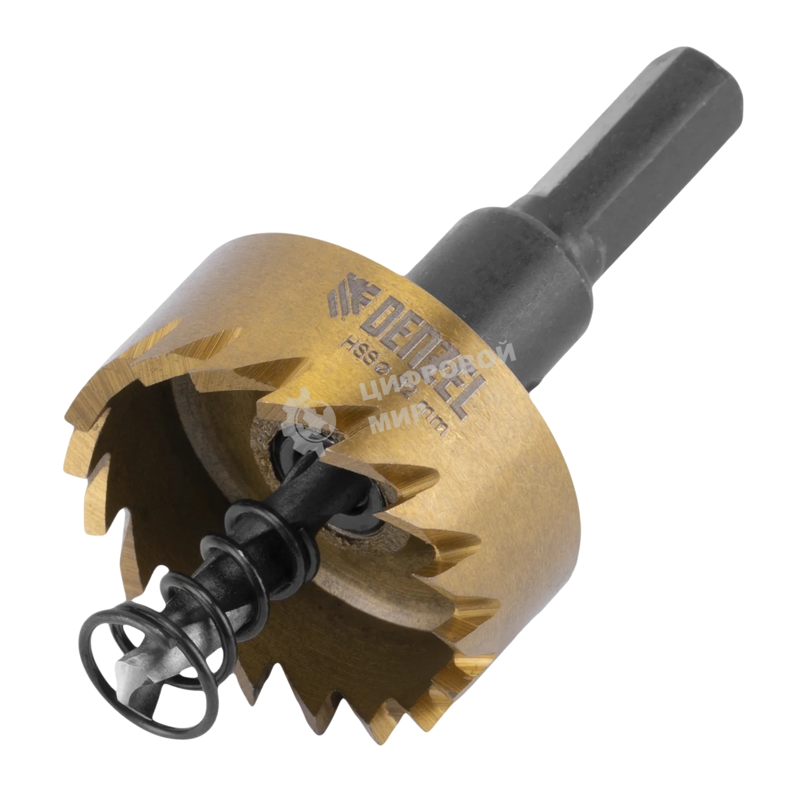 Коронка по металлу Denzel HSS, 32 мм, нитридтитановое покрытие