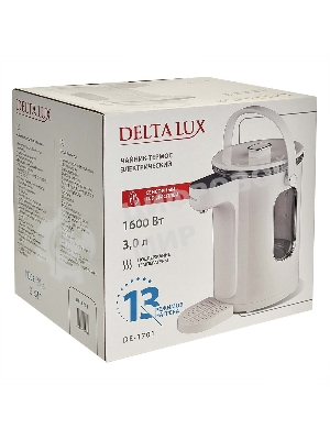 Чайник-термос DЕLTA LUX DE-1701 3л,LCD дисплей,1.
