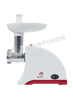 Мясорубка электрическая ВАСИЛИСА ВА-601 белый, 1600 Вт, 1.5 кг/мин, реверс, защита от перегрузки, насадки - 4