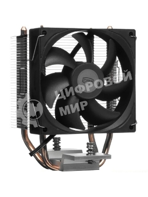 Кулер для процессора PCCooler R200 S115X/1200/1700/AM4/AM5 (TDP 110W, 90мм Non LED Fan, 2 тепловые трубки 6мм, 2200RPM, 28,3dBa)