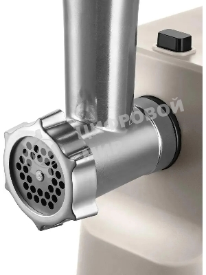 Мясорубка электрическая Kitfort КТ-2126 серый, 800 Вт, 1.2 кг/мин, реверс, защита от перегрузки, насадки - 4