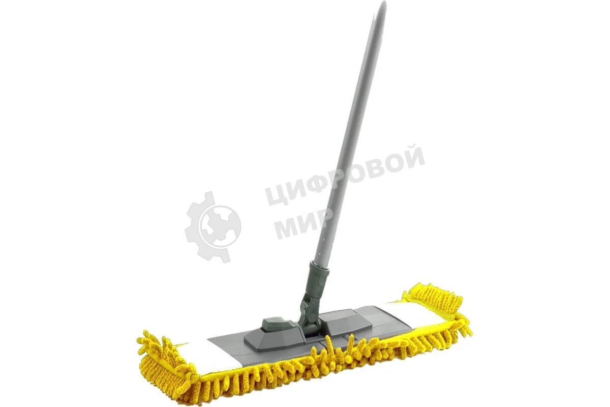 Швабра HAPPY PANDA HP-M03 120 см, с насадкой микрофибра лапша