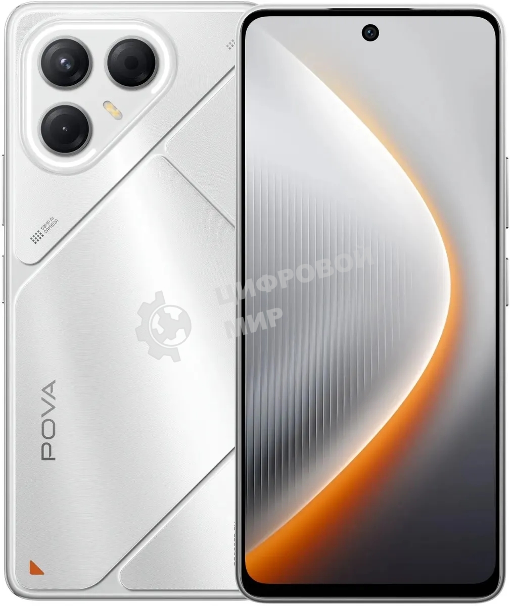 Смартфон Tecno Pova 7 5G LJ7, 8/256Gb, серебристый