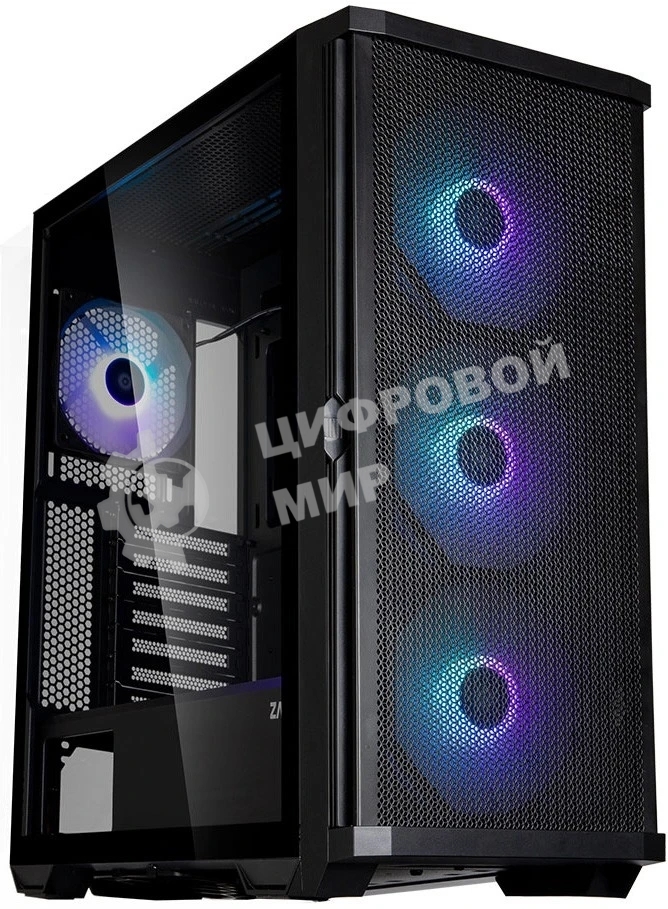 Компьютерный корпус ZALMAN Z10 PLUS, ATX, черный, WINDOW, 2x3.5