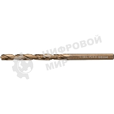 Сверло по металлу Denzel 4,8 мм, HSS Co-8%